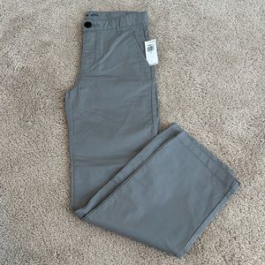NWT Old Navy Straight Leg Tech Pants Grey Size 10